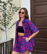 Легкий костюм сорочка та шорти MIK-2452A450