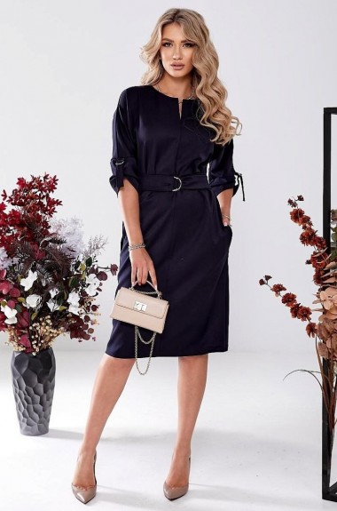 Платье с поясом GOL-1805A850