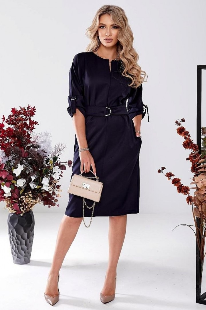 Платье с поясом GOL-1805A850