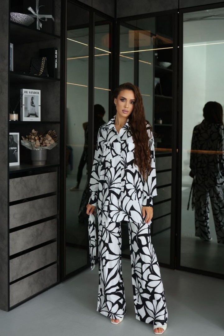 Прогулочный костюм рубашка и брюки POK-562A520