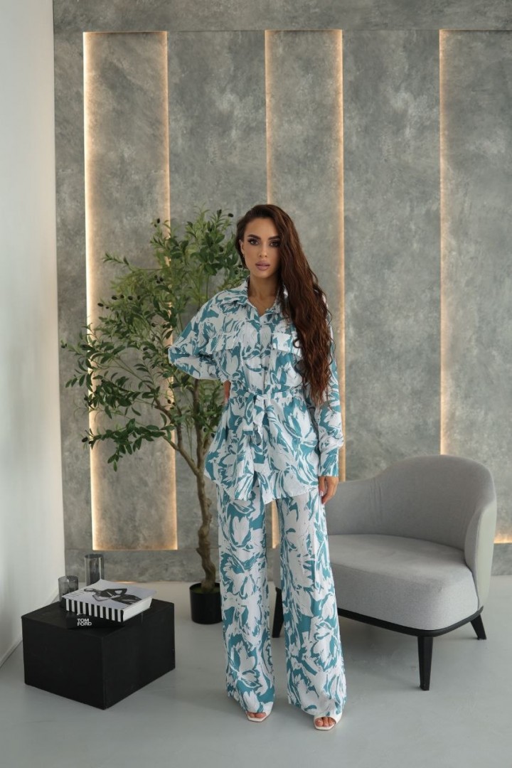 Прогулочный костюм рубашка и брюки POK-562A520