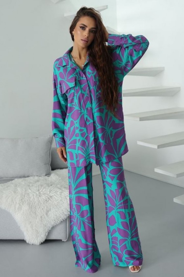 Прогулочный костюм рубашка и брюки POK-562A520