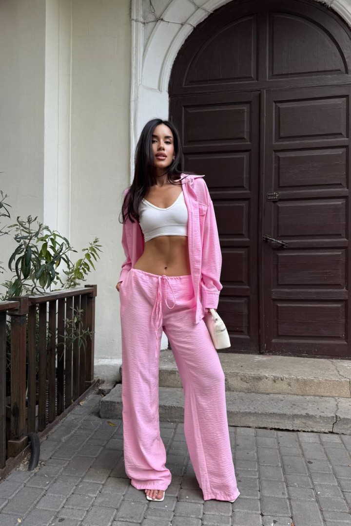 Брючний костюм з льону MUS-127A680