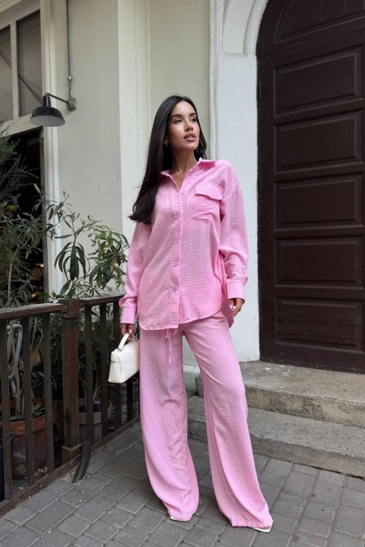 Брючний костюм з льону MUS-127A680