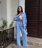 Брючний костюм з льону MUS-127A680