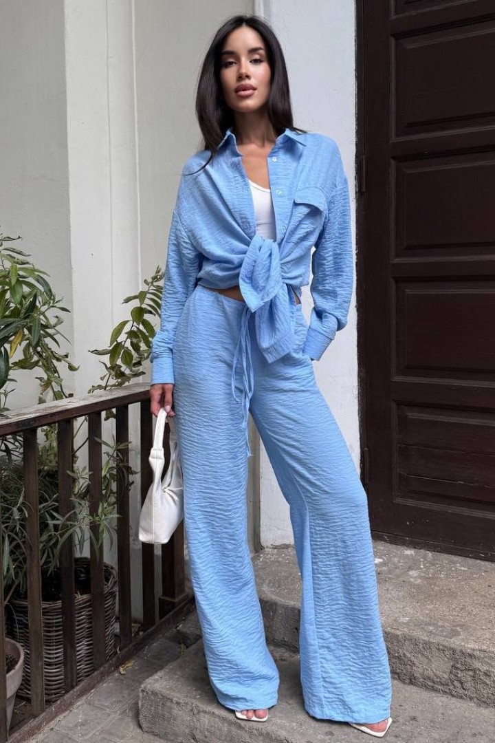 Брючний костюм з льону MUS-127A680