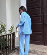 Брючний костюм з льону MUS-127A680