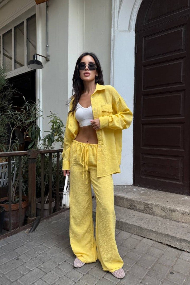 Брючний костюм з льону MUS-127A680