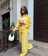 Брючний костюм з льону MUS-127A680