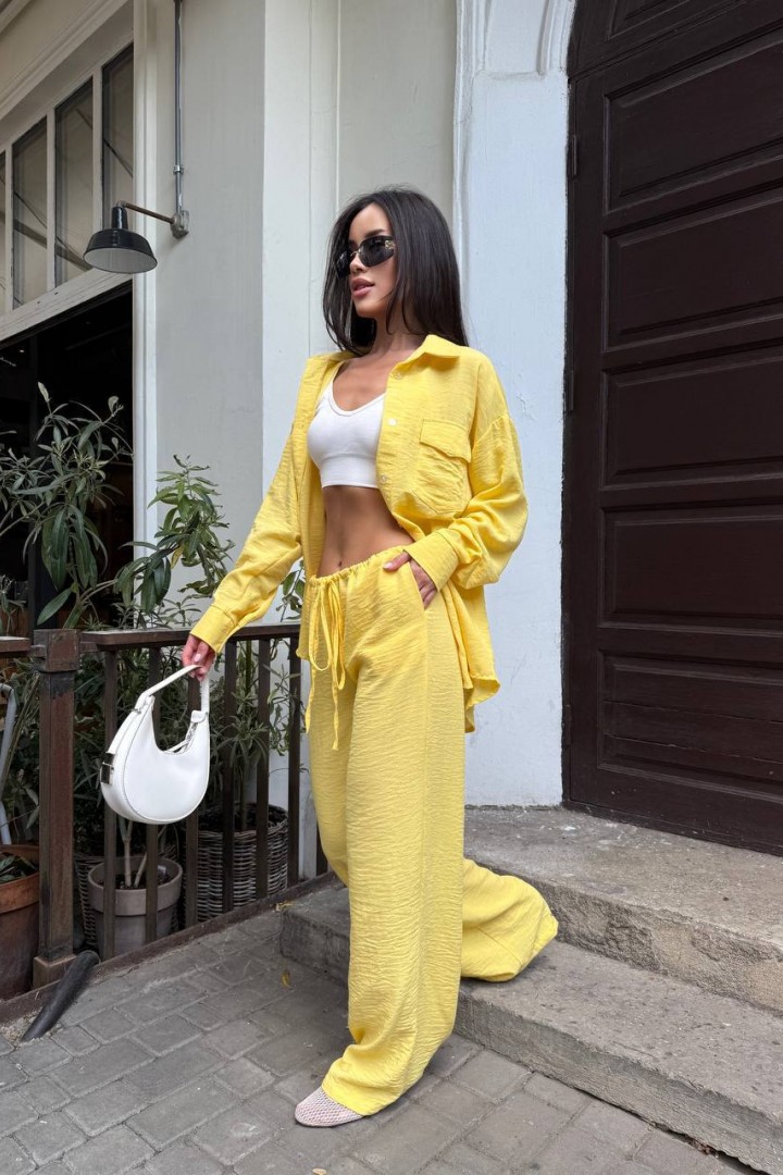 Брючний костюм з льону MUS-127A680