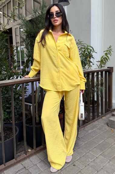 Брючний костюм з льону MUS-127A680