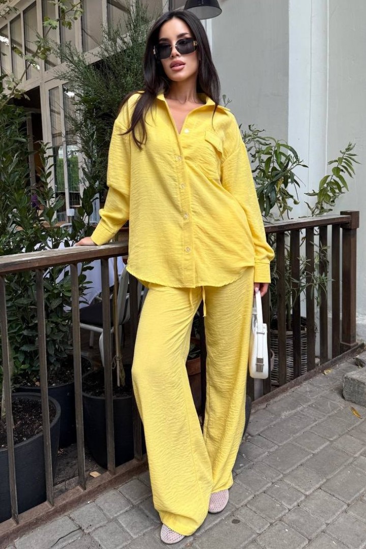 Брючний костюм з льону MUS-127A680