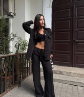 Брючний костюм з льону MUS-127A680