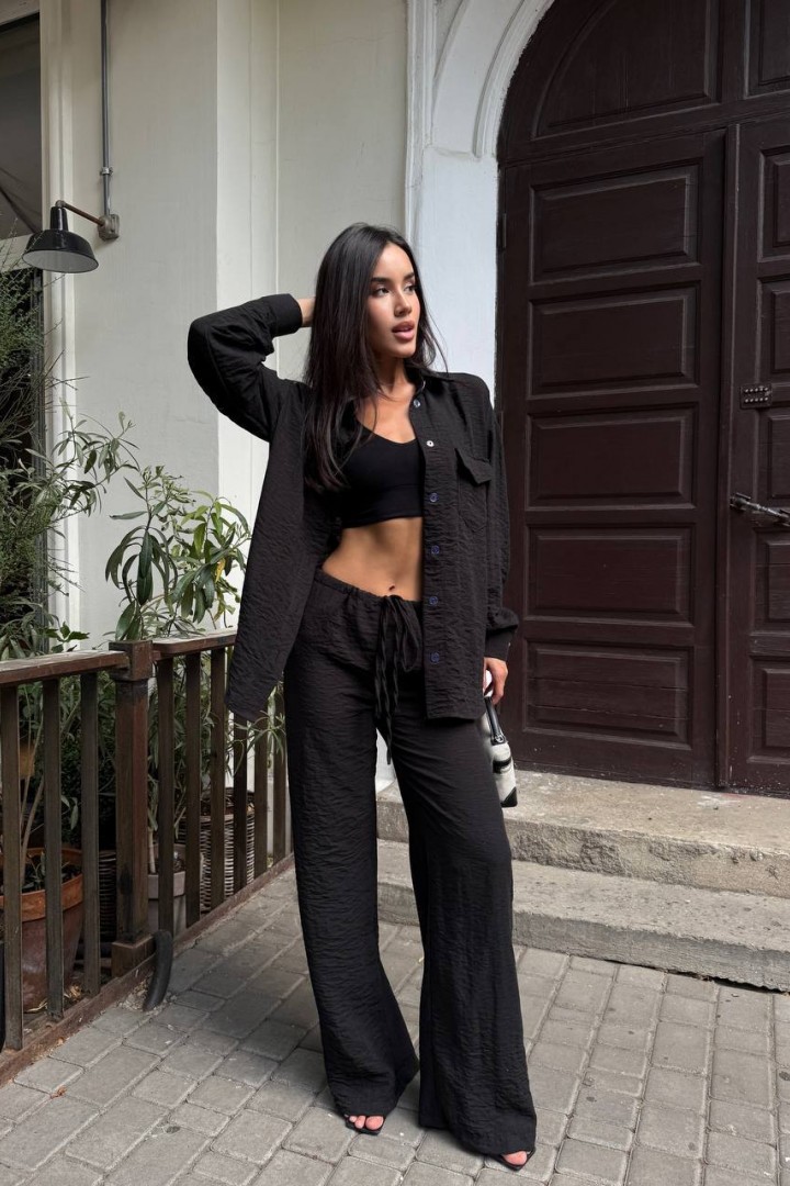 Брючний костюм з льону MUS-127A680