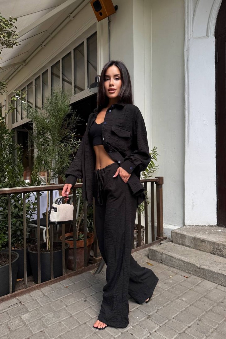 Брючний костюм з льону MUS-127A680