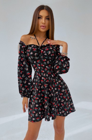 Платье с принтом SP-210A430