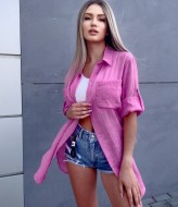 Легкая летняя рубашка женская VM-10151A270