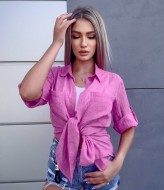 Легкая летняя рубашка женская VM-10151A270