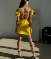 Короткое платье с открытой спиной EST-5637A500