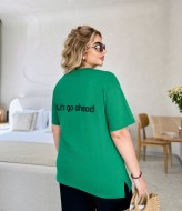 Женская футболка с надписью ELR-1091A350