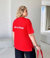 Женская футболка с надписью ELR-1091A350