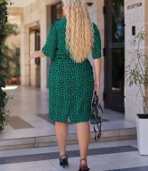 Платье с поясом на талии VOJ-959A450