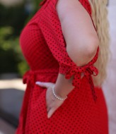 Платье летнее в горошек VOJ-958A550