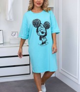 Платье футболка с принтом DOL-371A490