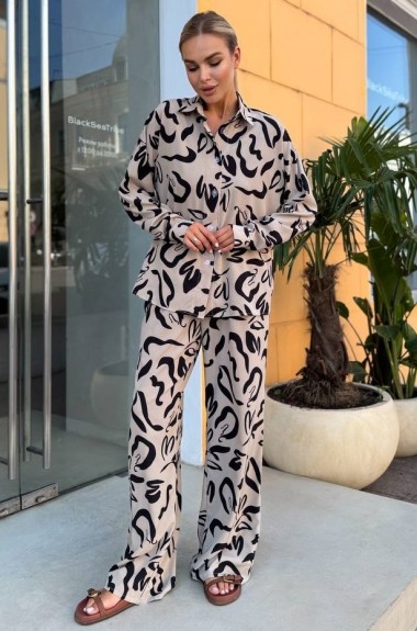 Костюм рубашка и штаны женские  SC-9062A490