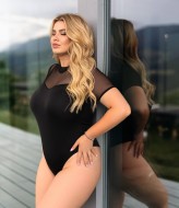 Боди черный женский  INS-443A480