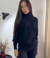 Свитер с объемным воротником LEG-6846A620