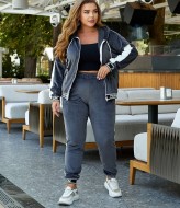 Королевский велюр спортивный костюм LZ-L878A700