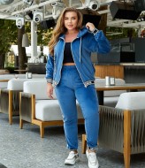 Королевский велюр спортивный костюм LZ-L878A700 Королевский велюр спортивный костюм LZ-L878A700