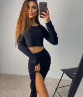 Костюм трикотажный с юбкой  LIB-8854A430