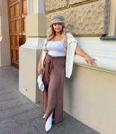 Брюки с имитацией запаха CUR-1021A300