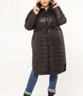 Женское демисезонное пальто из плащевки  OZM-M39A430