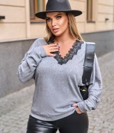 Свитер с кружевом EY-591.1A15