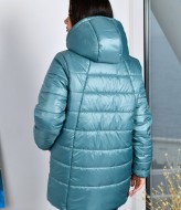 Куртка зимняя с капюшоном женская KYB-8323A34 Куртка зимняя с капюшоном женская KYB-8323A34