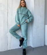 Спортивный женский костюм на флисе  ANA-1631A12