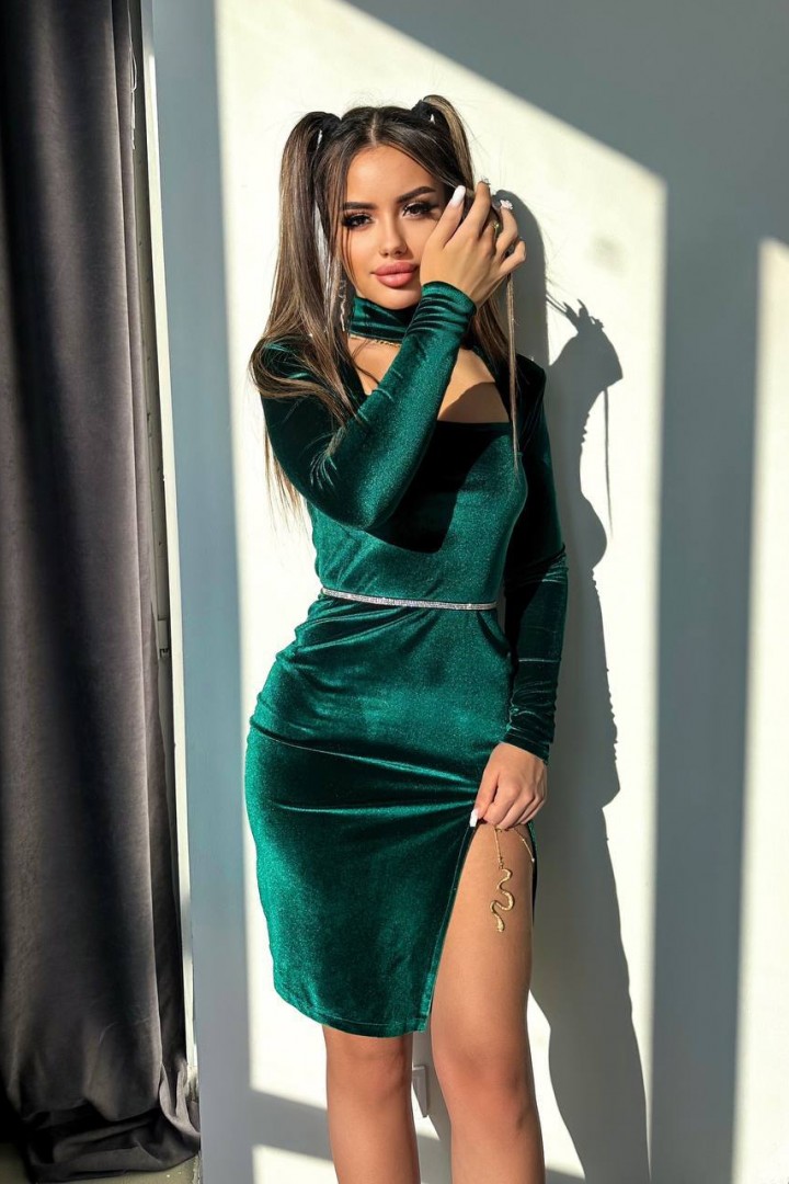 Оксамитова сукня YLM-612A480