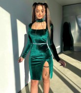 Оксамитова сукня YLM-612A480