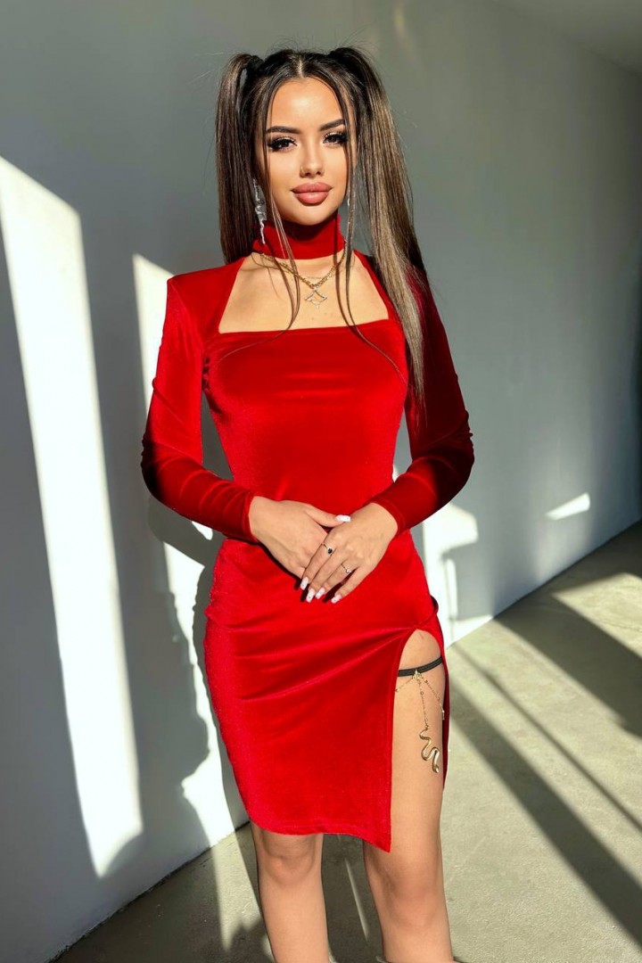 Оксамитова сукня YLM-612A480