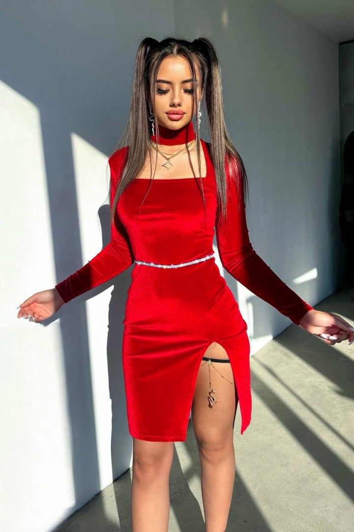 Оксамитова сукня YLM-612A480