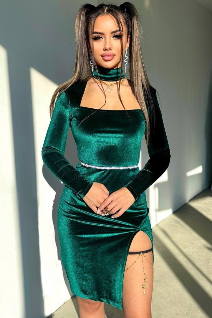 Оксамитова сукня YLM-612A480