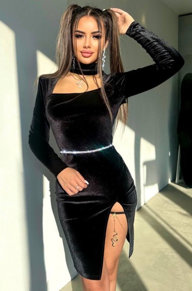 Оксамитова сукня YLM-612A480 Оксамитова сукня YLM-612A480