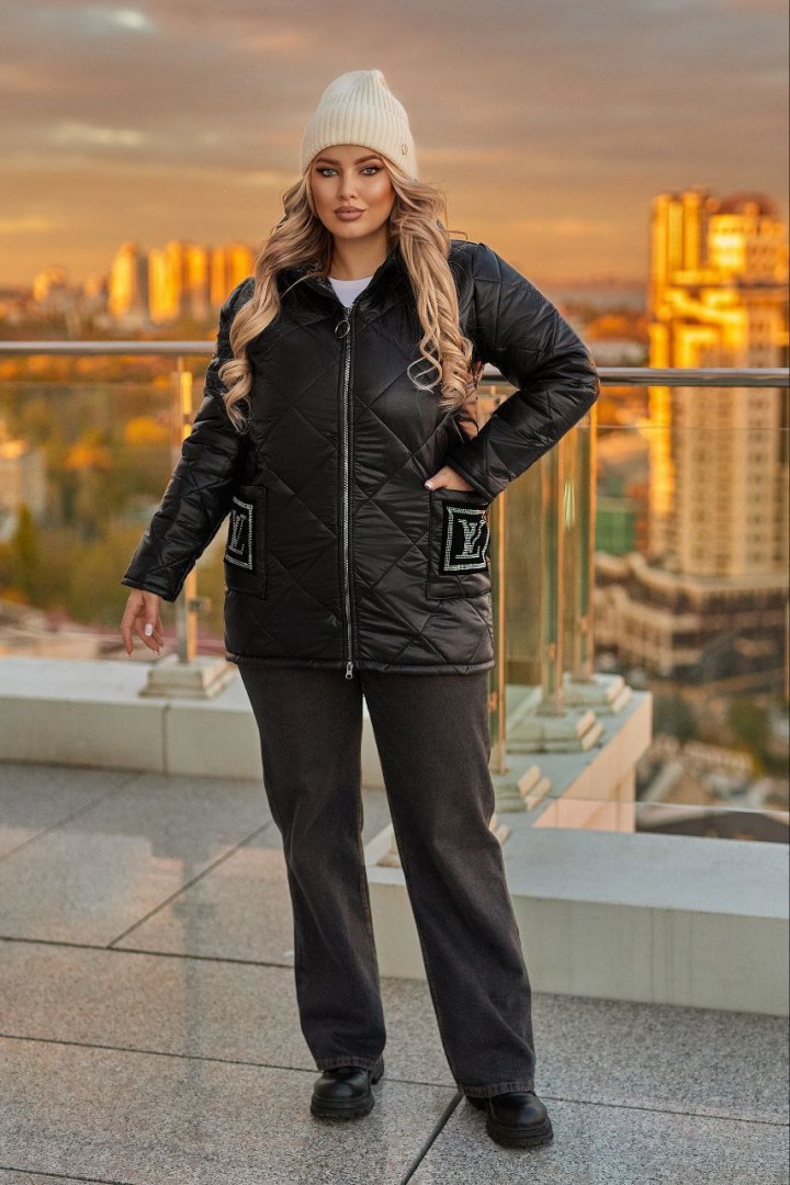 Женская зимняя куртка большого размера  LSH-711A22.5