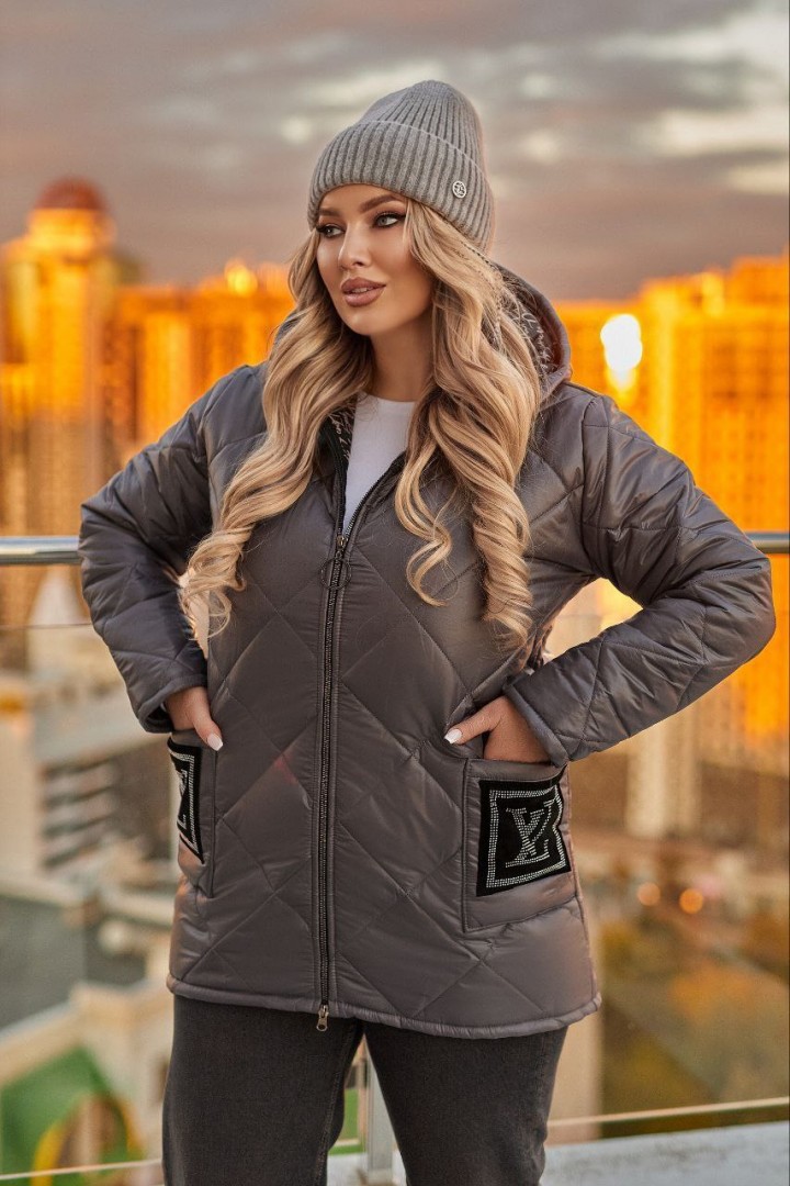 Женская зимняя куртка большого размера  LSH-711A22.5