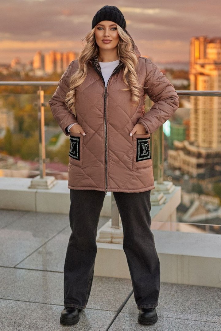 Женская зимняя куртка большого размера  LSH-711A22.5