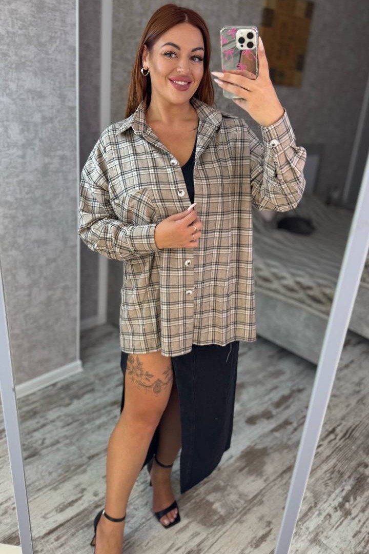 Рубашка в клетку DAM-266A500