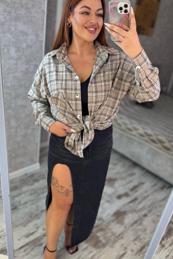 Рубашка в клетку DAM-266A500